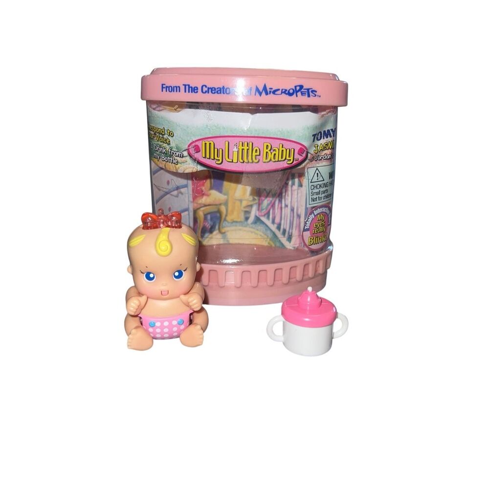 TOMY Y2K VINTAGE MY LITTLE BABY JASMINE Interactive Mini Doll 2003
